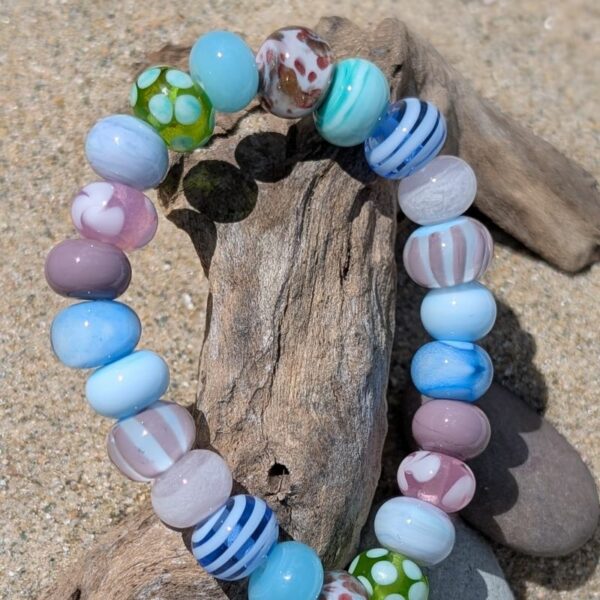 Bracelet de perles en verre
