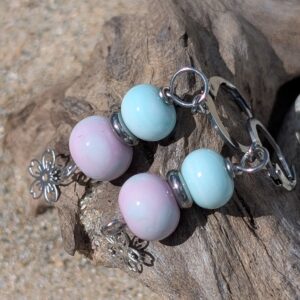 Boucles d'oreilles en verre de Murano