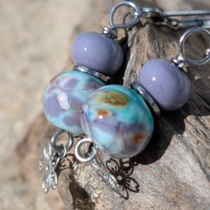 Boucles d'oreilles en verre de Murano