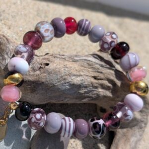 Bracelet de perles en verre de Murano
