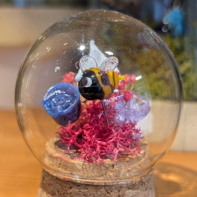minimondeAbeille Bijou de sac en verre de Murano
